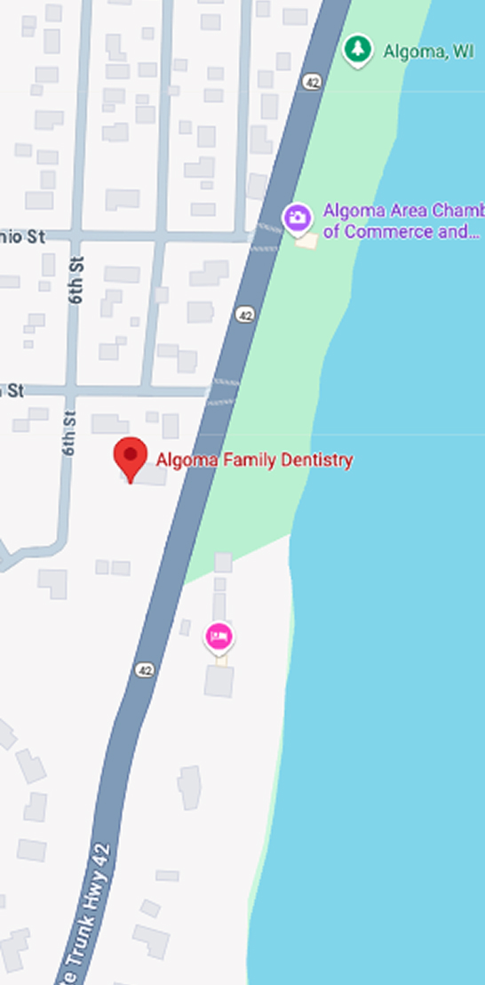 Algoma Family Dentistry on the map - Dentist in Algoma