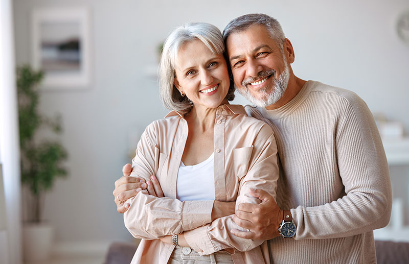 smiling couple